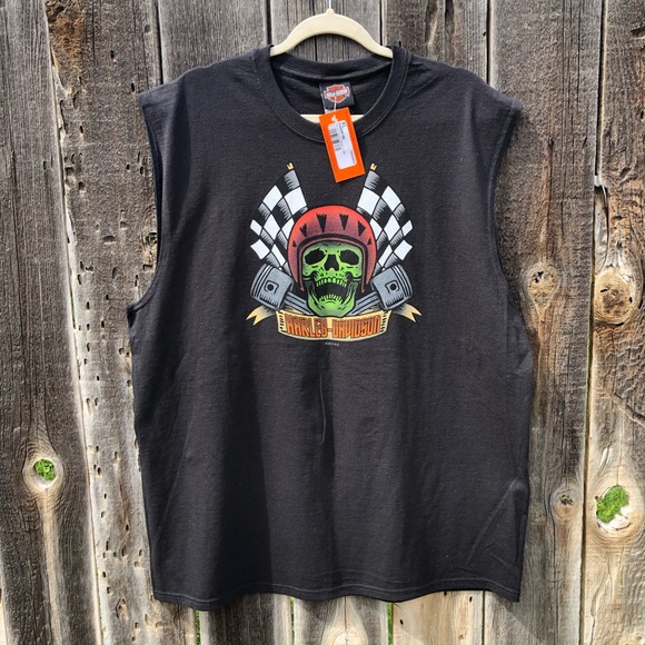Harley-Davidson Other - HARLEY-DAVIDSON Scull Muscle Men’s Tank Top